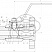 Кран шаровой разборный трехсоставной фланцевый Dn10 Pn40 09Г2С 11лс45п