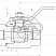 Кран шаровой разборный двухсоставной муфтовый Dn25 Pn16 Ст. 20 11с45п