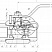 Кран шаровой разборный трехсоставной муфтовый Dn10 Pn100 09Г2С 11лс45п