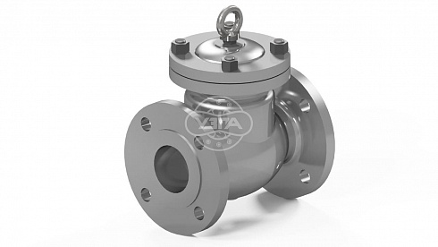 Клапан обратный поворотный фланцевый Dn100 Pn40 20Л 19с53нж