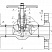 Клапан запорный Dn32 Pn16 фланцевый 08Х18Н10Т 15нж52нж